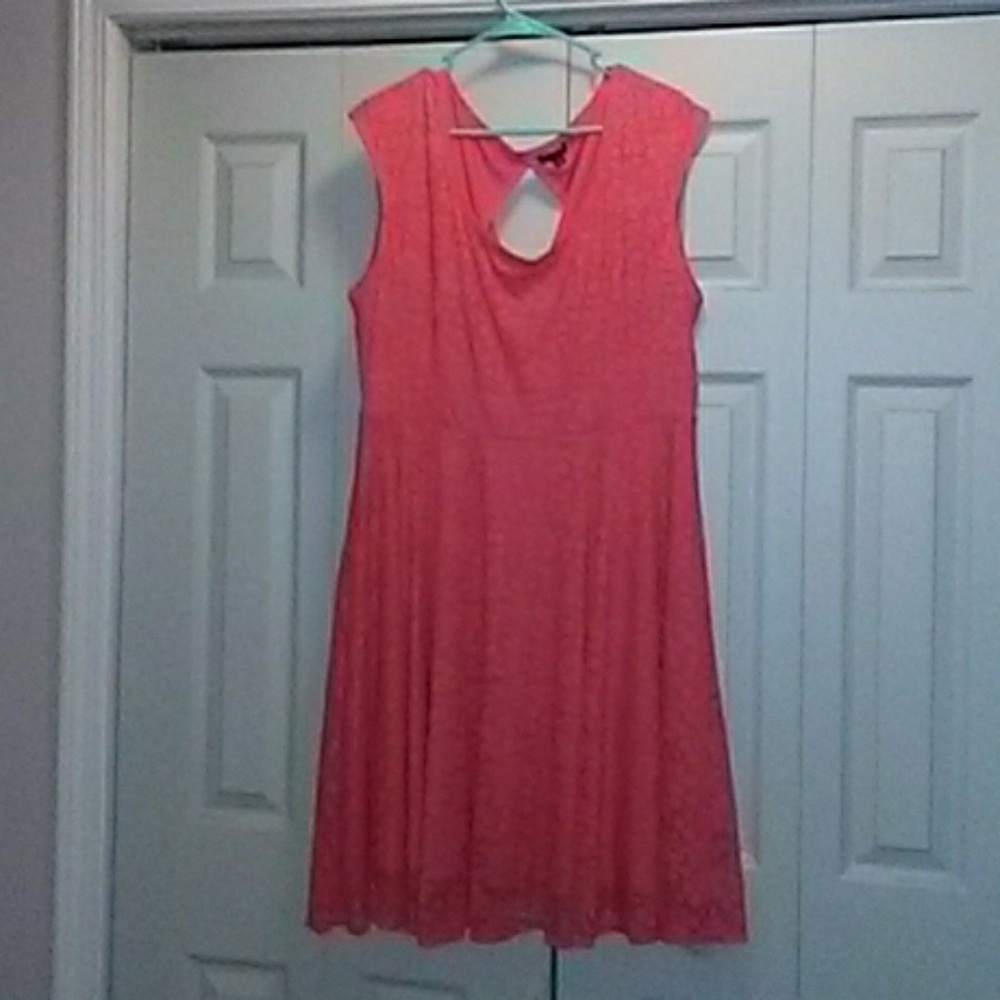 Torrid coral lace dress